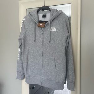 NWT THE NORTHFACE hoody, light Heather grey, size M